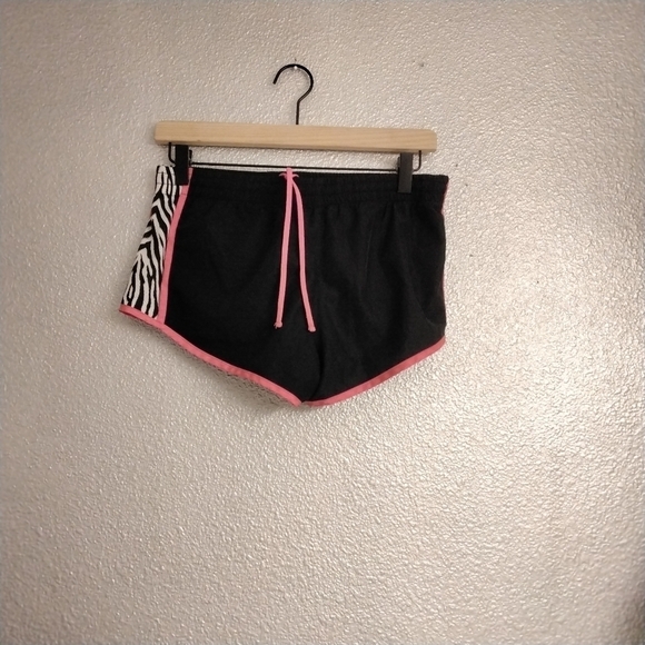 SO  Athletic Shorts With Zebra Printed Mesh Short    Size S - Picture 1 of 3